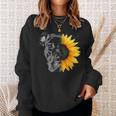 My Pitbull Is A Sunflower She's A Sunshine Hippie Sunflower Sweatshirt Gifts for Her