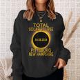 Pittsburg New Hampshire Total Solar Eclipse 2024 Sweatshirt Gifts for Her