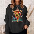 Pizza Gamer Love Play Video Games Controller Headset Sweatshirt Gifts for Her