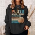 Pluto Never Forget 1930-2006 Vintage Sweatshirt, Retro Design Geschenke für Sie