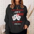 Poker Cadeau Humour Joueur De Cartes Sweater e Cadeaux pour elle