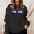 Polterei Stag Night Fun Police Black Sweatshirt Geschenke für Sie