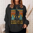 A Pops Like Me Is Hard To Find Bigfoot Dad Bigfoot Grandpa Sweatshirt Gifts for Her