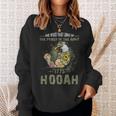 Power Of The Army Hooah Veteran Pride Military Sweatshirt Gifts for Her