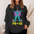 Pr Or Er Weightlifting Bodybuilding Workout Musclebuilding Sweatshirt Gifts for Her