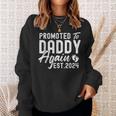 Promoted To Daddy Again 2024 Soon To Be Dad Again New Daddy Sweatshirt Gifts for Her