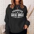 Promoted To Great Uncle 2024 Family Pregnancy Announcement Sweatshirt Gifts for Her