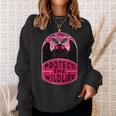 Protect The Wildlife Mothman Vintage Cryptid Sweatshirt Gifts for Her