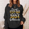 Proud Step Dad Of A Class Of 2024 Graduate Senior Graduation Sweatshirt Gifts for Her