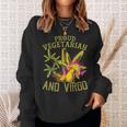 Proud Vegetarian Weed Virgo Vintage 420 Sweatshirt Gifts for Her