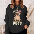 Pug Love Girl Sweatshirt Gifts for Her