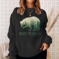 Puget Sound Bear State Of Washington Pacific Nw Wildlife Sweatshirt Gifts for Her