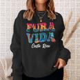 Pura Vida Costa Rica Souvenir Cool Central America Travel Sweatshirt Gifts for Her