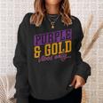 Purple And Gold Vibes Sweatshirt Gifts for Her