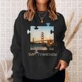 Puzzle Skyline San Francisco California Golden Gate Bridge Sweatshirt Gifts for Her