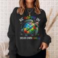 Puzzle Turtle Be Happy In Your Own Shell Autism Awareness Sweatshirt Gifts for Her