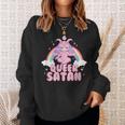 Queer Satan Baphomet Nicht-Binäre Geschlechtsflüssigkeit Queer Pride Sweatshirt Geschenke für Sie