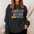 Queer Witch Pride Lesbian Gay Rainbow Sweatshirt Gifts for Her