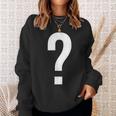 Question Mark Symbol Punctuation Mark Sweatshirt Gifts for Her