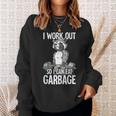 Raccoon Gym Weight Training I Work Out So I Can Eat Garbage Sweatshirt Gifts for Her