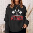Race Car Birthday Party Racing Family Pit Crew Parties Sweatshirt Gifts for Her