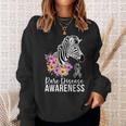 Rare Disease Awareness Zebra Rare Disease Warrior Sweatshirt Gifts for Her