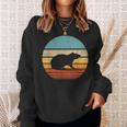 Rat Retro Vintage 60S 70S Sunset Rodent Animal Women Sweatshirt Gifts for Her