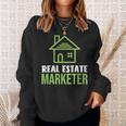 Real Estate Marketer And Realtor For House Hustler Sweatshirt Gifts for Her