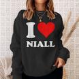 Red Heart I Love Niall Sweatshirt Gifts for Her