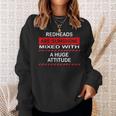 Redheads Are Sunshine Mixed With A Huge Attitude Ginger Hair Sweatshirt Gifts for Her