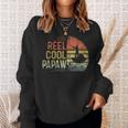 Reel Cool Papaw Fishing Papaw Birthday Vintage Sweatshirt Gifts for Her