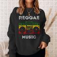 Reggae Music Musicbox Boombox Rastafari Roots Rasta Reggae Sweatshirt Gifts for Her