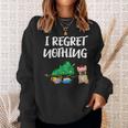 I Regret Nothing Frenchie Christmas French Bulldog Sweatshirt Gifts for Her