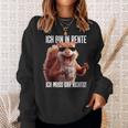 Rentner Eichhörnchen Sweatshirt, Lustiges Ich Muss Gar Nichts Motiv Geschenke für Sie