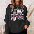 Retired Cat Pensioner Retire Retirement Sweatshirt Gifts for Her