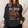 Retired Lineman Retirement Sweatshirt Gifts for Her