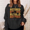 Retired Vacation Tropical Beach Lifestyle Retirement Sweatshirt Gifts for Her