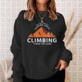 Retro Climbing Defying Gravity Pushing Limits Vintage Sweatshirt Gifts for Her