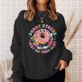 Retro Donut Stress Just Do Your Best Staar Testing Sweatshirt Gifts for Her