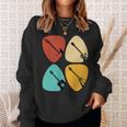 Retro Guitarist Vintage Musician Sweatshirt Gifts for Her