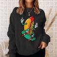 Retro Hotdogs Hot Dog Vintage Food Lover Sweatshirt Gifts for Her