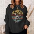 Retro Judo Kampfsport-Sweatshirt, Vintage Streifen & Wurfgrafik Tee Geschenke für Sie