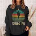Retro Kung Fu Fighter Fighting Martial Arts Vintage Kung Fu Sweatshirt Gifts for Her
