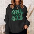 Retro One Lucky Dad St Patrick's Day Dad One Lucky Daddy Sweatshirt Gifts for Her