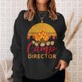 Retro Summer Camp Director Outdoor Vacation Counselor Camper Sweatshirt Gifts for Her