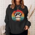 Retro Turtle In Sunglasses Bbq Pool Party Turtle Sweatshirt Gifts for Her