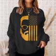 Retro Us Flagge Mit Bart Und Brille Für Papaäter Männer Sweatshirt Geschenke für Sie