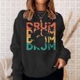 Retro Vintage Drums For Drummers & Drummers Sweatshirt Geschenke für Sie