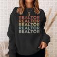 Retro Vintage Realtor Real Estate Agent Idea Sweatshirt Gifts for Her