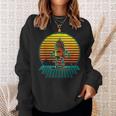 Retro Vintage Robot Robots Robotics Engineer Engineering Sweatshirt Gifts for Her